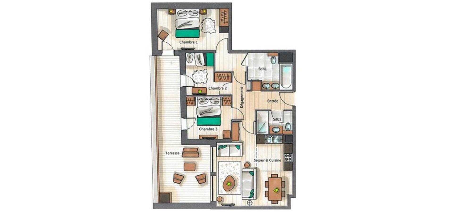 Keystone Lodge By Alpine Resorts Courchevel Phòng bức ảnh